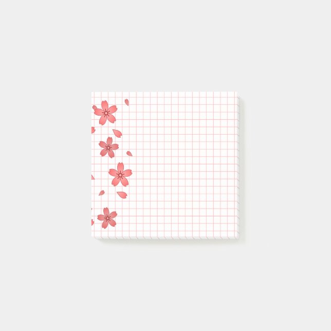 Post-it® Sakura de fleurs de cerisier japonaises (Devant)