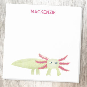 Post-it® Salamandre Axolotl Amusement Nom Personnalisé