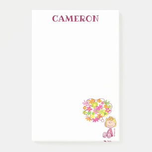 Post-it® Sally pense aux fleurs