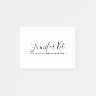 Post-it® Salon spa business discount offer website visits a