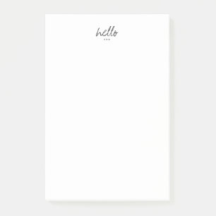 Post-it® Salutations minimales Hello