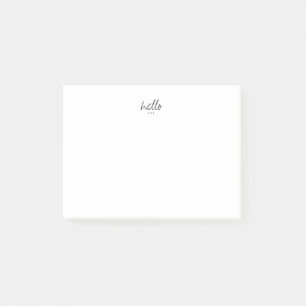 Post-it® Salutations minimales Hello