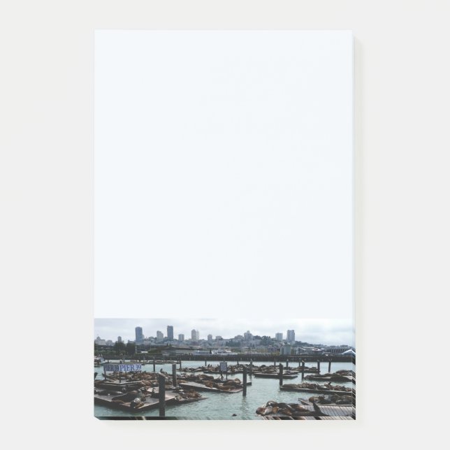 Post-it® San Francisco et Pier 39 Sea Lions City Skyline (Devant)
