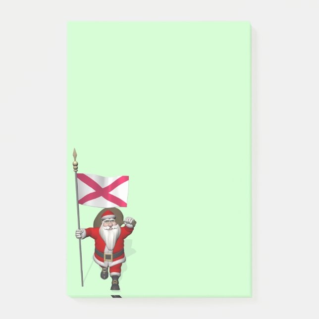 Post-it® Santa Claus Avec L'Ensigne D'Irlande Du Nord (Devant)
