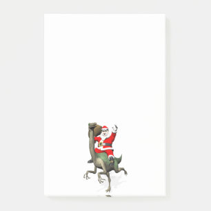 Post-it® Santa Claus Circulant Sur Gallimimus