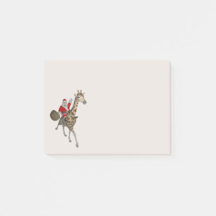 Post-it® Santa Claus Dirige Une Jolie Giraffe