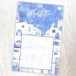 Post-it® Santorin Grèce Aquarelle personnalisée