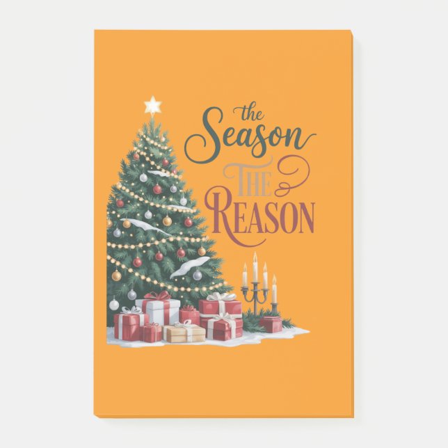 Post-it® Sapin de Noël La Saison La Raison (Devant)
