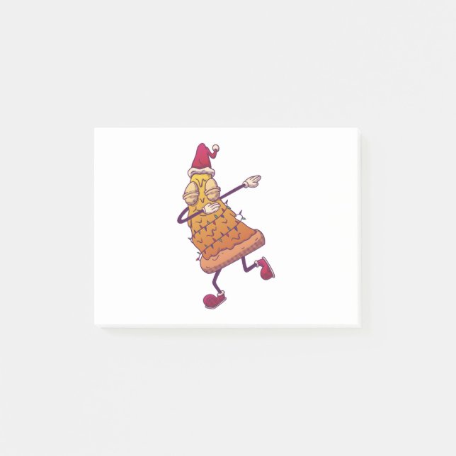 Post-it® Sapin de Noël Pizza - Alimentation drôle Dabbing (Devant)