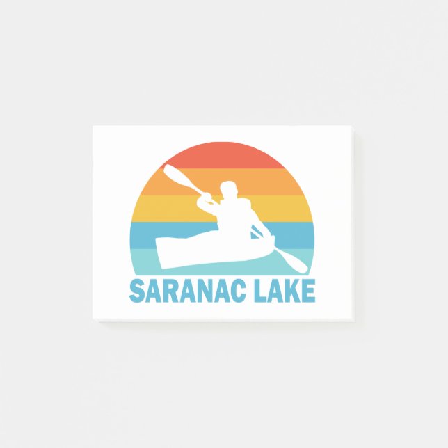 Post-it® Saranac Lake New York Kayak (Devant)