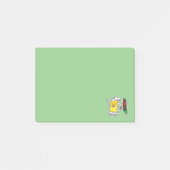 Post-it® Saucisse de bière Octoberfest Oktoberfest lederhos (Devant)