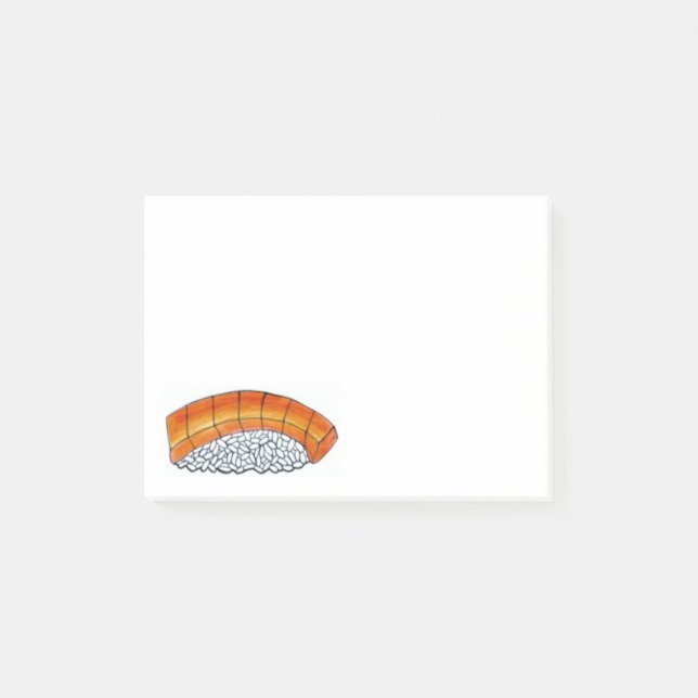 Post-it® Saumon Nigiri Sushi Poisson Japonais Nourriture Po (Devant)