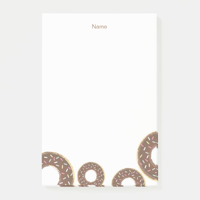 Post-it® Saupoudrer de chocolat Donut Publier les notes (Devant)