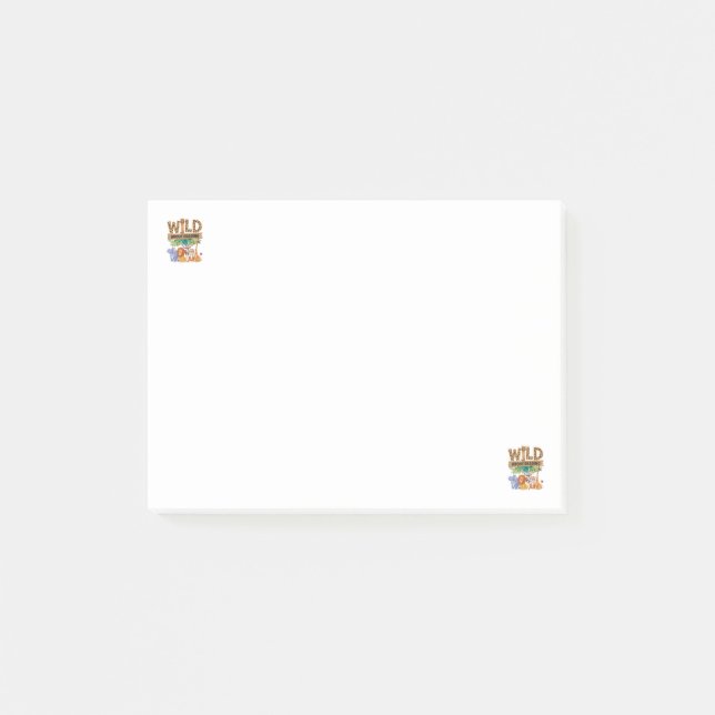Post-it® Sauvage sur la lecture Imprimé léopard Mignon anim (Devant)