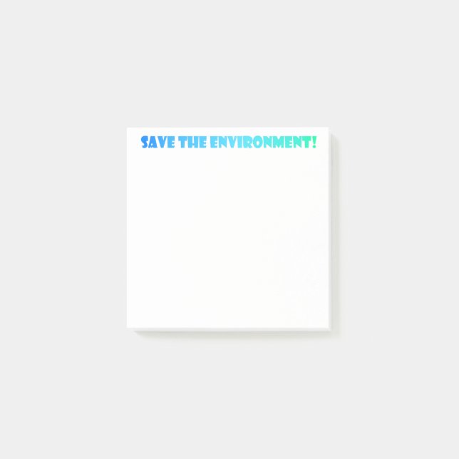 Post-it® Sauvez l'environnement (Devant)