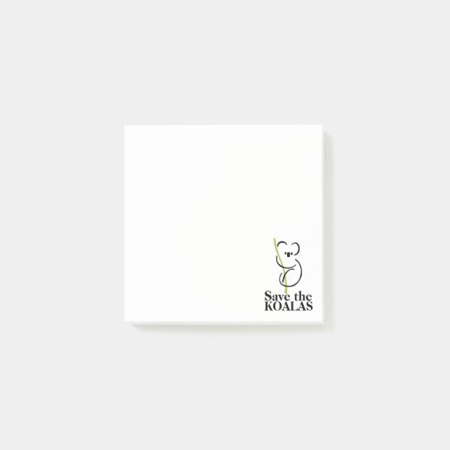 Post-it® Sauvez les Koalas (Devant)