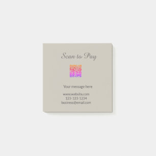 Post-it® scanner pour payer Ajouter un logo de site Web de
