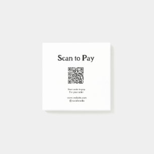 Post-it® Scanner pour payer la commande Code QR Ajouter un