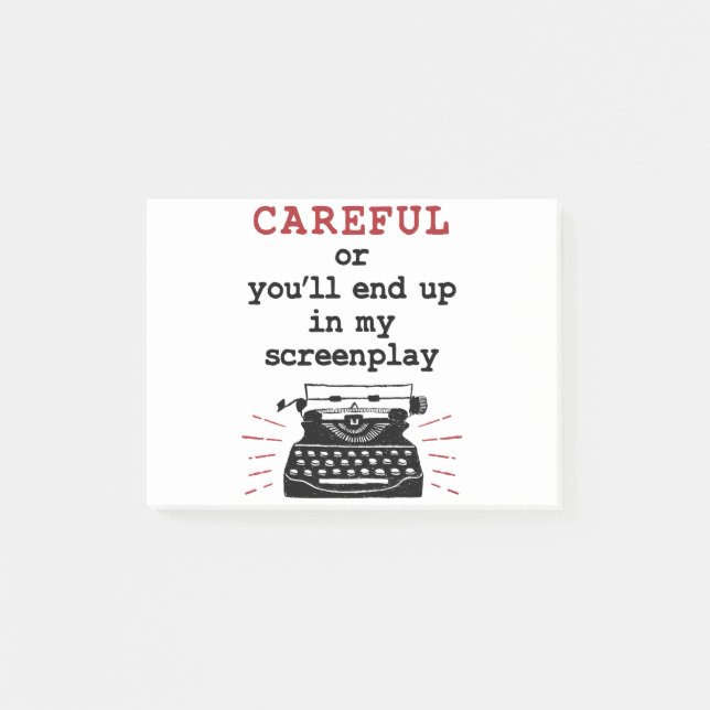 Post-it® Scénariste Attention Finit Dans Mon Écran (Devant)