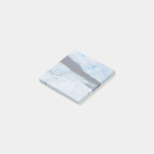 Post-it® Scène de glacier de montagne glacée avec ciel nuag