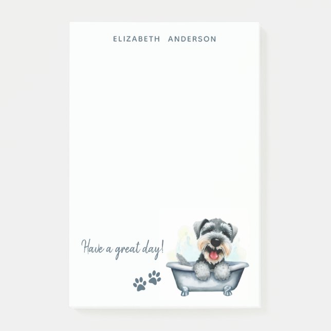 Post-it® Schnauzer Chien Personnalisé (Devant)