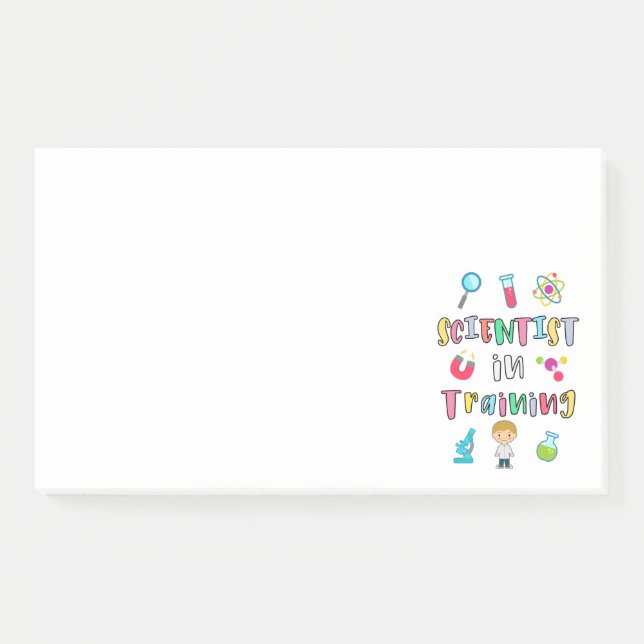 Post-it® Scientifique en formation pour jeunes scientifique (Devant)