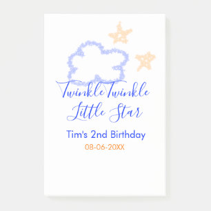 Post-it® Scintille petite étoile anniversaire violet orange