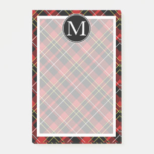 Post-it® Scots personnalisés Rouge Noir Jaune Blanc Tartan