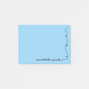Post-it® Scribble bleu