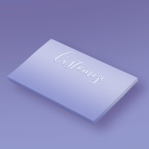 Post-it® Script cursif modifiable   Violet blanc et violet