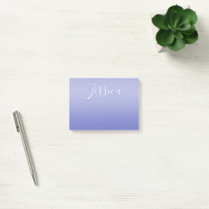 Post-it® Script cursif modifiable   Violet blanc et violet