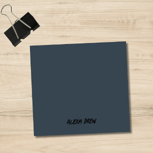 Post-it® Script noir minimaliste professionnel gris charbon