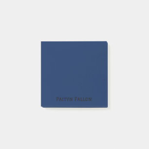 Post-it® Script noir minimaliste professionnel Indigo Navy