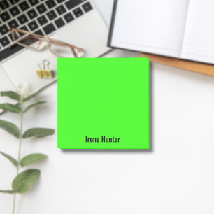 Post-it® Script noir minimaliste professionnel néon vert