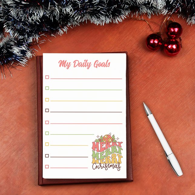 Post-it® script rétro amusant, mes objectifs quotidiens, do (Créateur téléchargé)