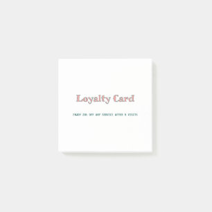 Post-it® script simple minimal ajoutez votre texte carte d