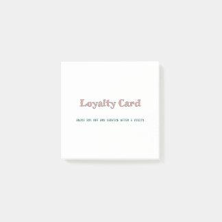 Post-it® script simple minimal ajoutez votre texte carte d