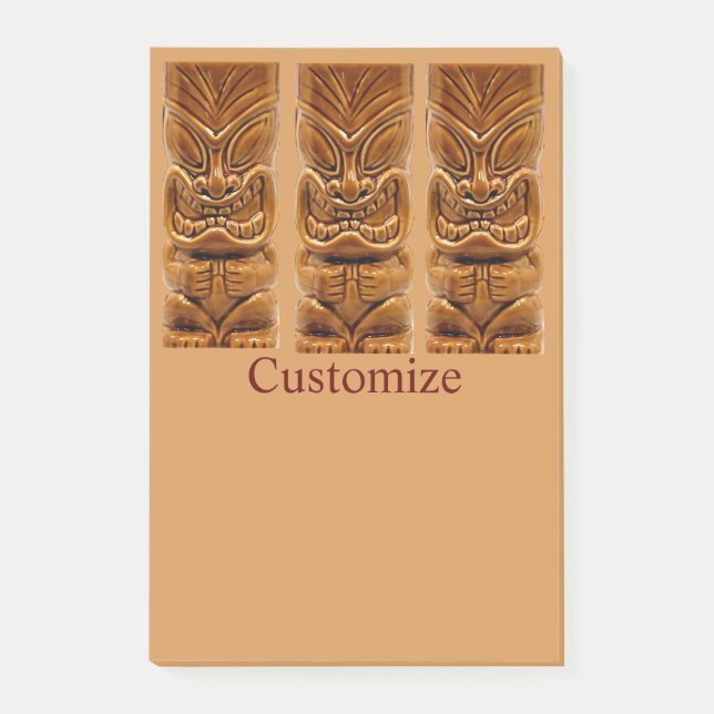 Post-it® Sculpture Gold Tiki Thunder_Cove (Devant)