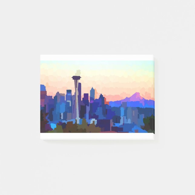 Post-it® Seattle Washington Skyline (Devant)