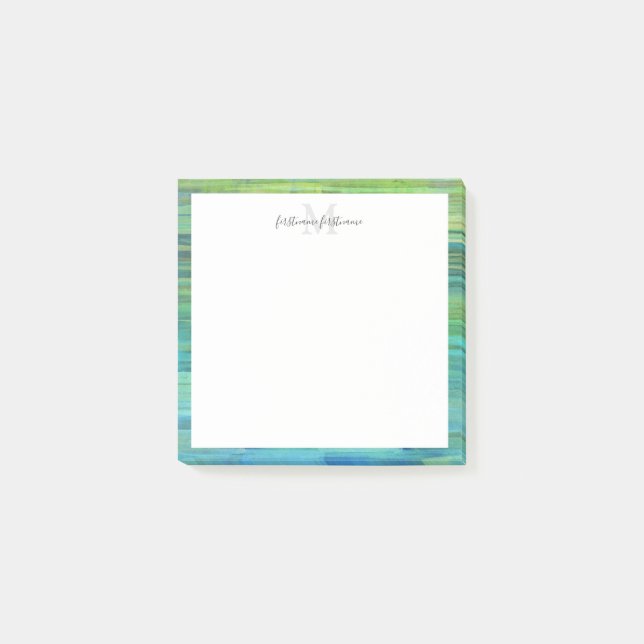 Post-it® Sedona Falls Blue Green 3" x 3" (Devant)