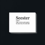 Post-it® Seester Noun Definition Best Sister Funny Gift<br><div class="desc">sister,  seester,  definition,  famille,  bigsis,  gift,  birthday,  funny,  sarcastic, gift, </div>