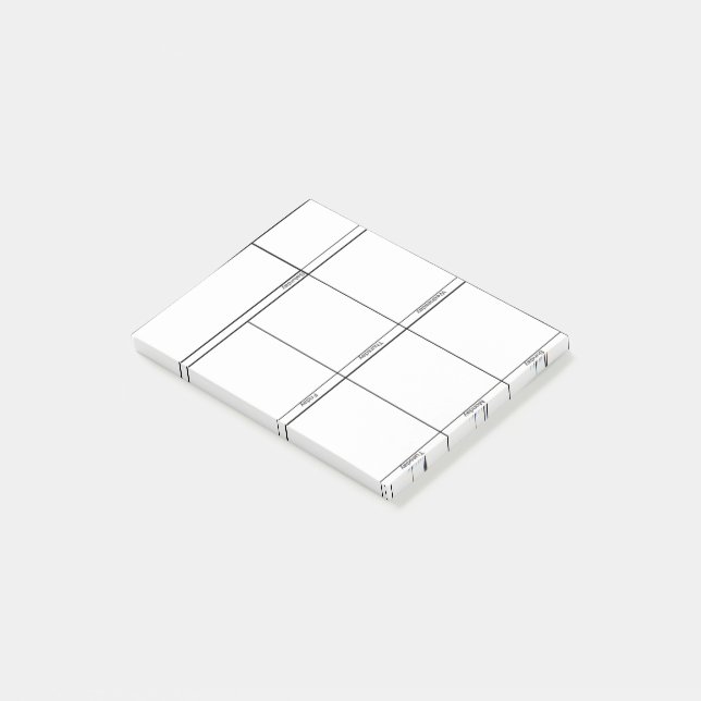 Post-it® Semaine en un coup d'oeil (Incliné)