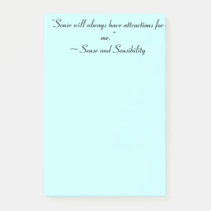 Post-it® Sense Me Attirera Toujours Jane Austen Citation