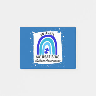 Post-it® Sensibilisation sur l'autisme En Avril Nous Porton