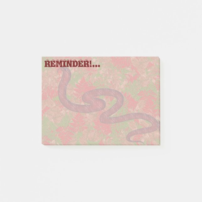 Post-it® Serpent d'automne (Devant)