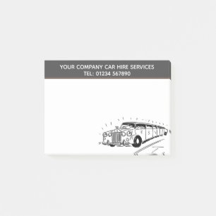 Post-it® Service de location de limousine Cartoon à personn