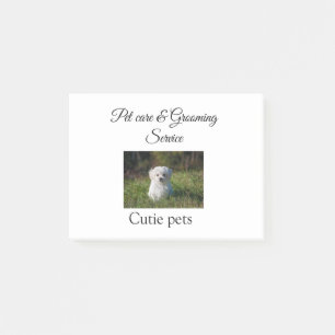 Post-it® service de toilettage pour animaux de compagnie aj