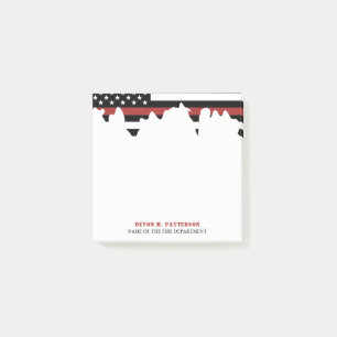 Post-it® Service d'incendie de la ligne rouge mince