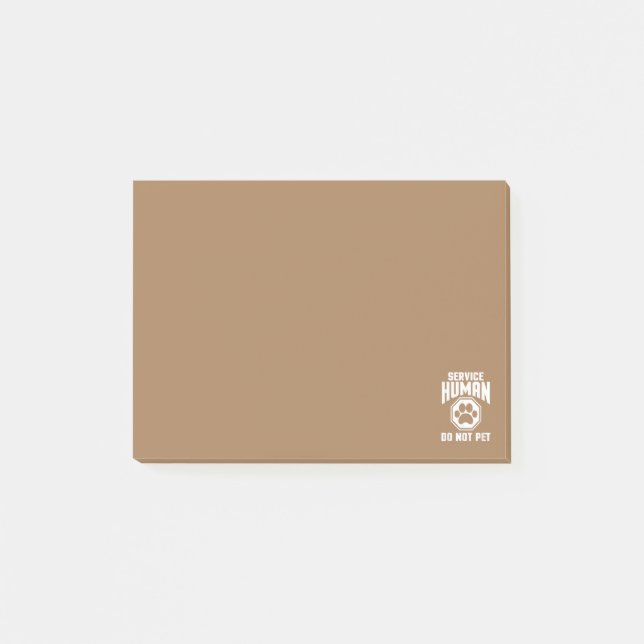 Post-it® Service Humain conception Ne Pas Caresser Citation (Devant)