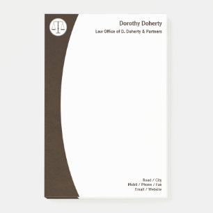 Post-it® Service juridique des échelles de justice